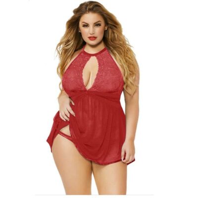 Plus Size Nighties - red color