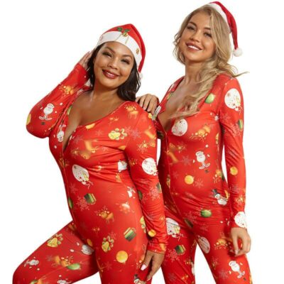 Plus Size Christmas Sexy Jumpsuit- main picture