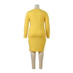 Plus Size Special Occasion Dresses - yellow back