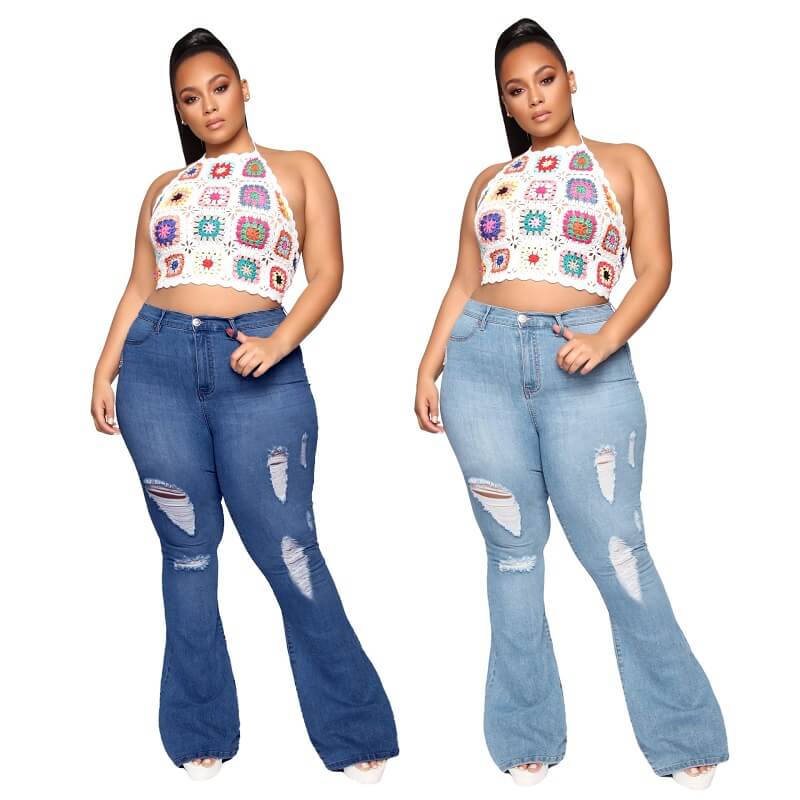 Plus Size Flare Jeans Tall - main picture