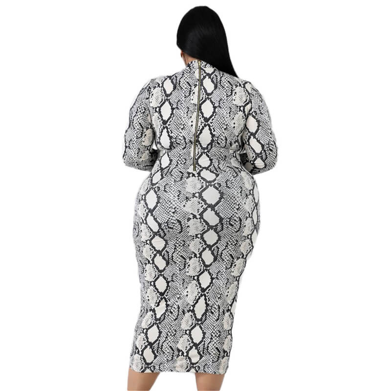 Plus Size Holiday Party Dresses - gray back