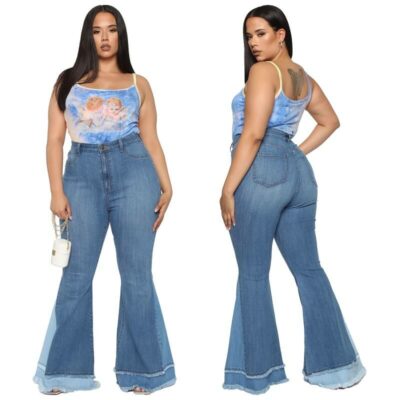 Stretch Flare Jeans Plus Size - main picture
