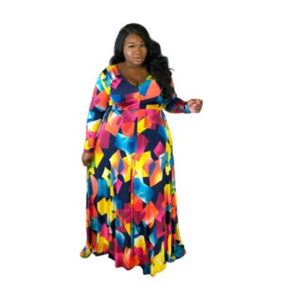 Trendy Plus Size Cocktail Dresses -  multicolor color