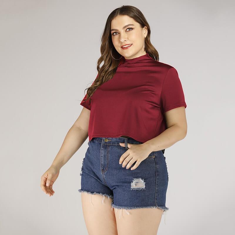 Plus Size Nike T Shirt - red positive