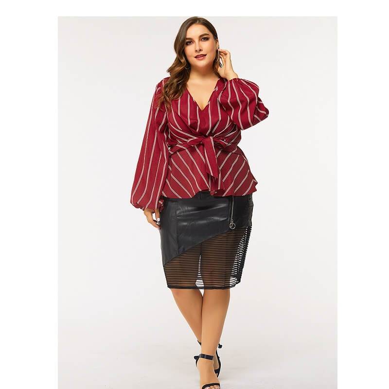 Red Shirt Plus Size - red positive