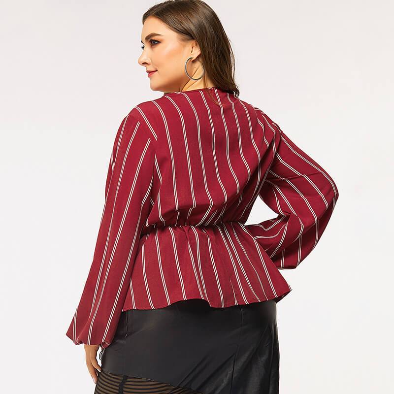 Red Shirt Plus Size - red back