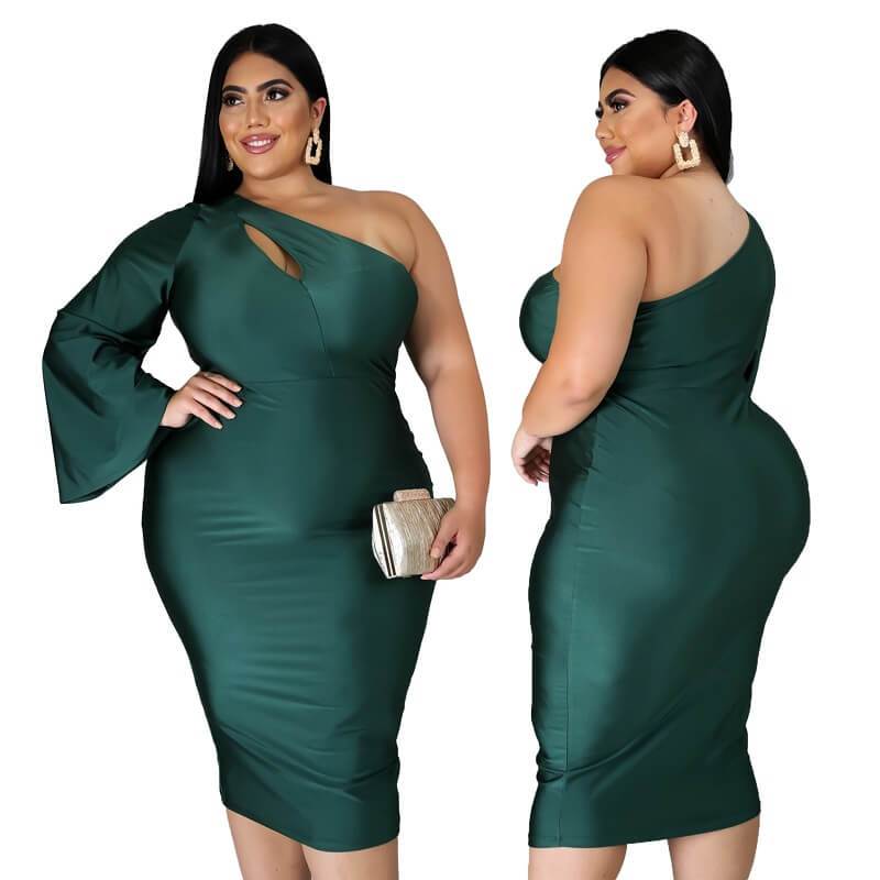 Dark Green Plus Size Dress - Plus Size Dresses | Chic Lover