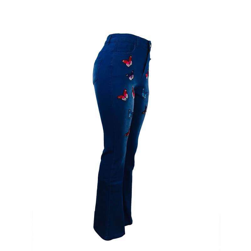 Skinny Plus Size Jeans - blue right