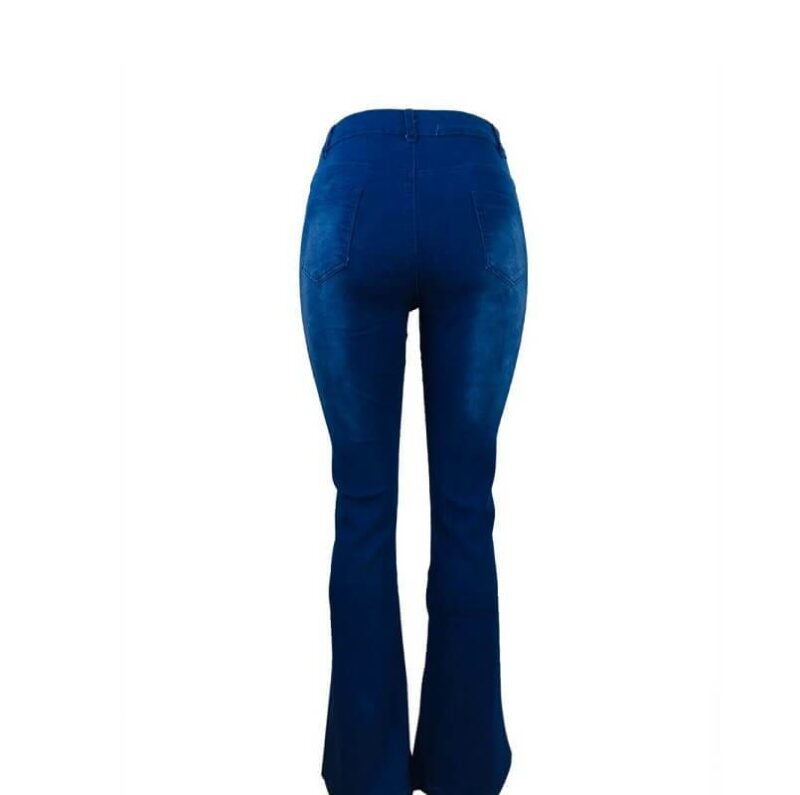 Skinny Plus Size Jeans - blue back