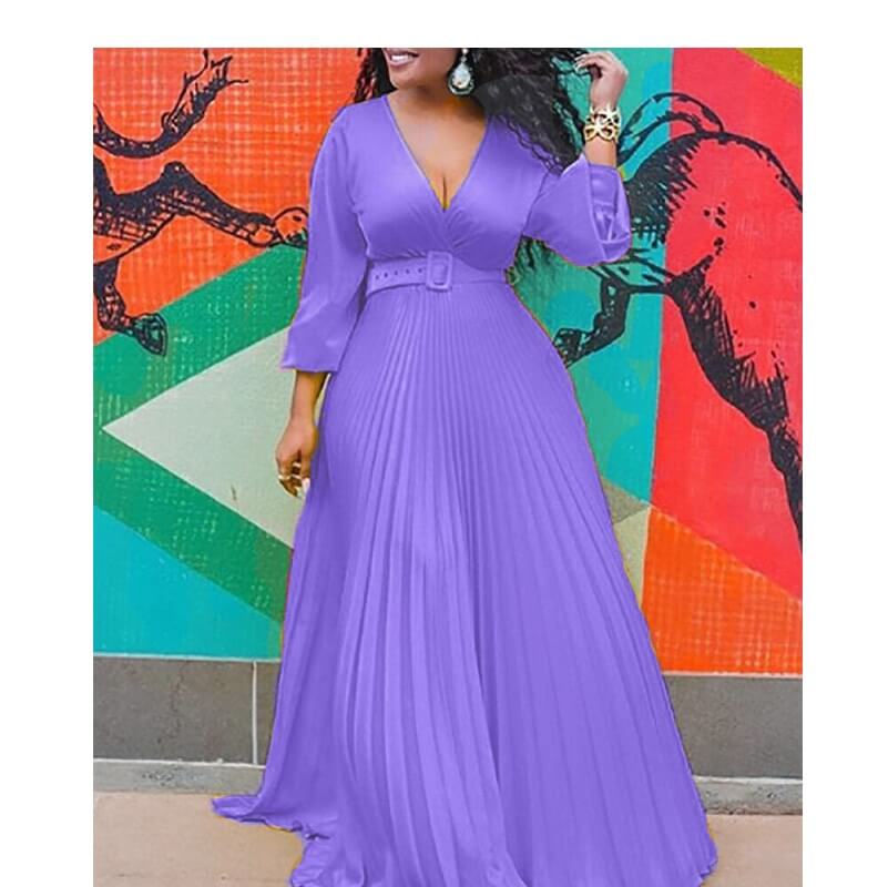 Plus Size Graduation Dresses - purple color