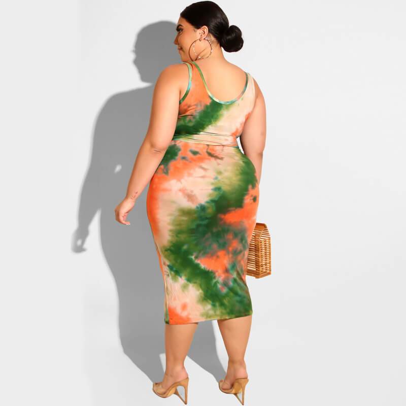 Plus Size Prairie Chic Style Outfits - green back