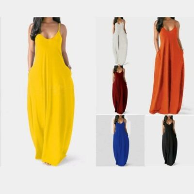 Plus Size Sleeveless Maxi Dresses 11 Colors