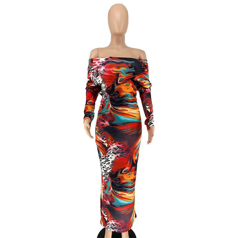 Plus Size Overall Dress - multicolor positive