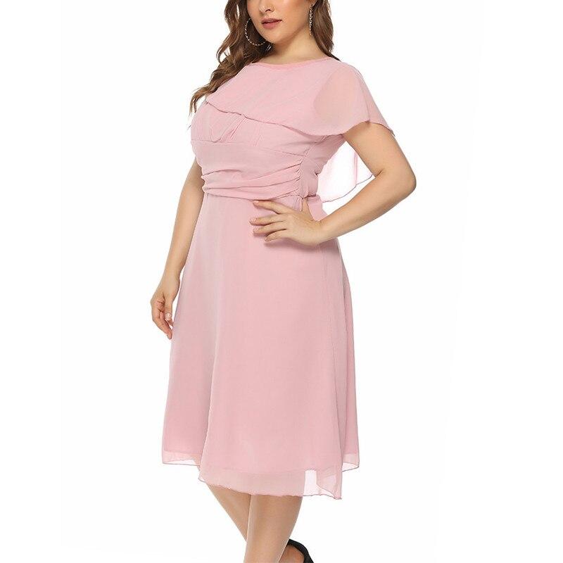 Plus Size Casual Wedding Dresses - pink color