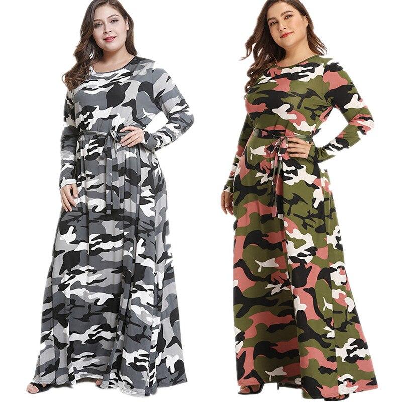plus size camouflage dress