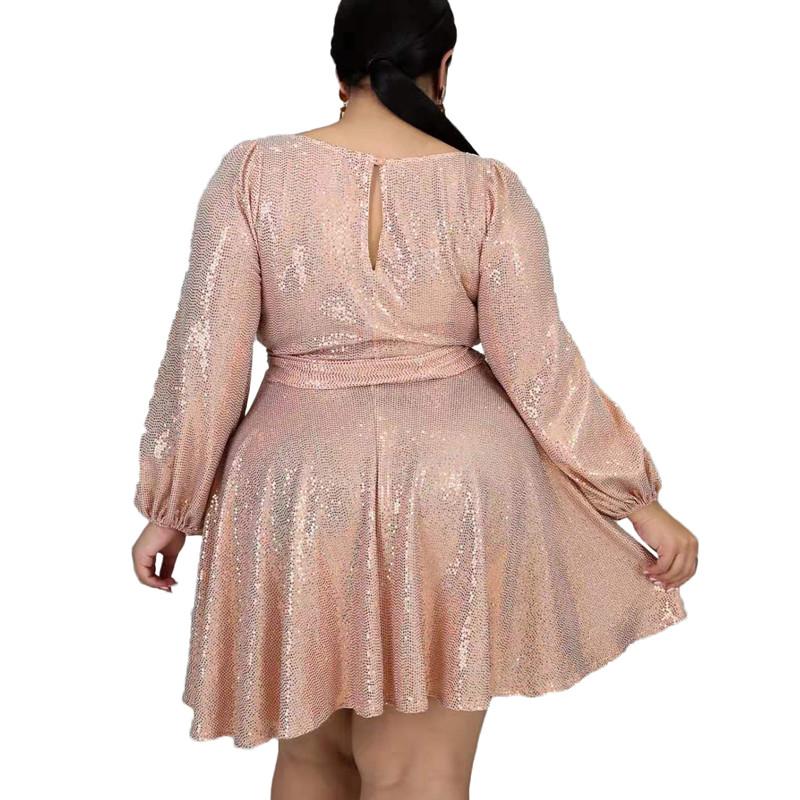 Plus Size Special Occasion Dresses - pink back