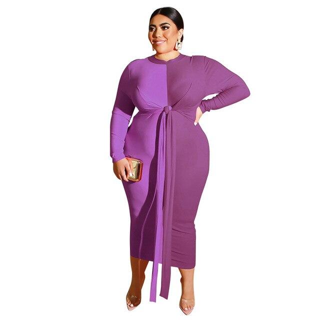 Plus Size Wedding Guest Dresses - purple color