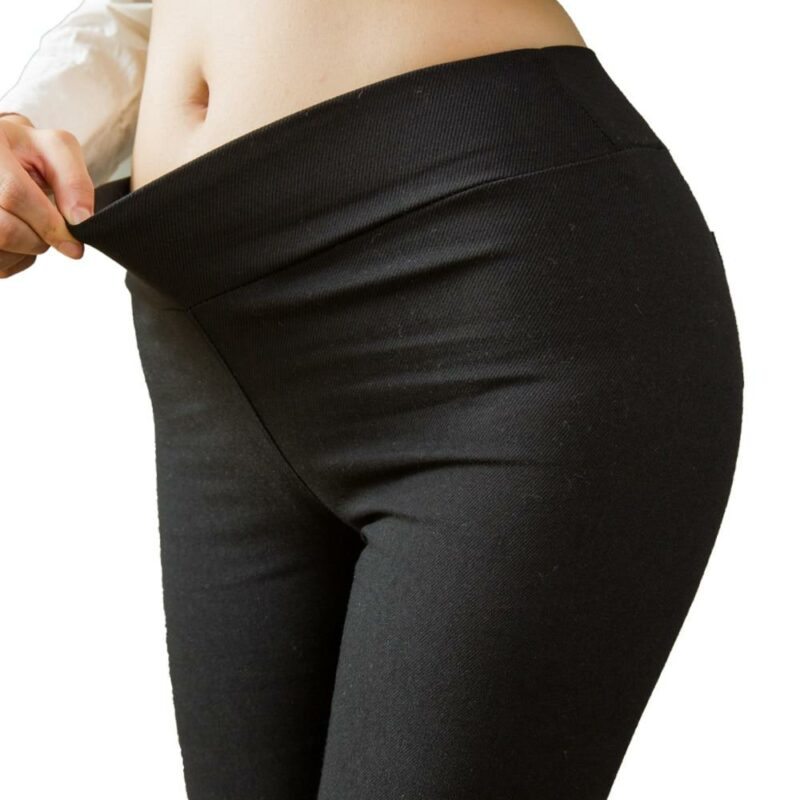 Plus Size Pencil Pants Trousers - black side