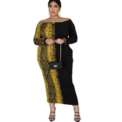 Plus Size Formal Dresses Under 100 - yellow whole body