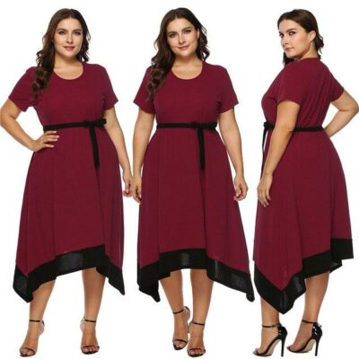 Plus Size Formal Dresses For Weddings -  red main picture