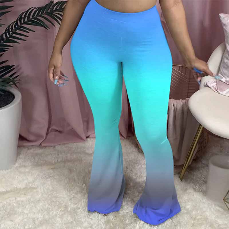 sexy flare pants-blue