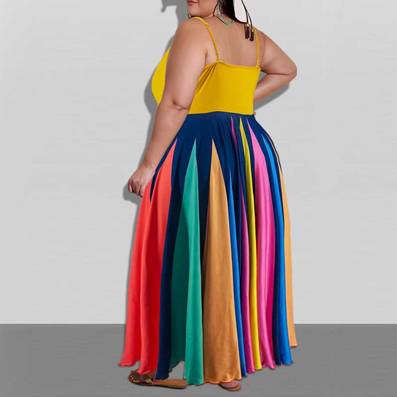 women's plus size casual summer dresses-back view
