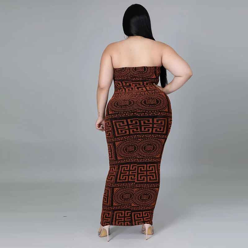plus size bodycon club dresses-red-back view