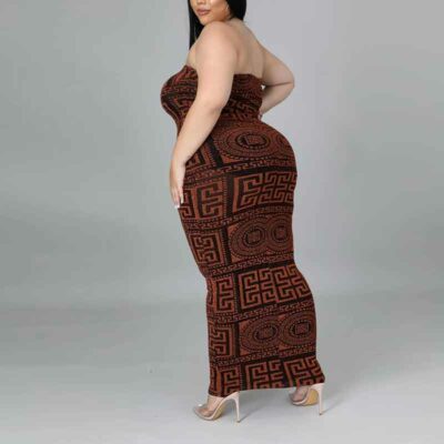 plus size bodycon club dresses-red-ledt side view