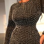 plus size beaded dress-black-detailed drawing