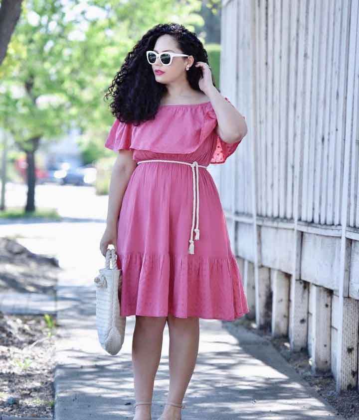 How To Look Skinny For Plus-Size Women-A-line dress