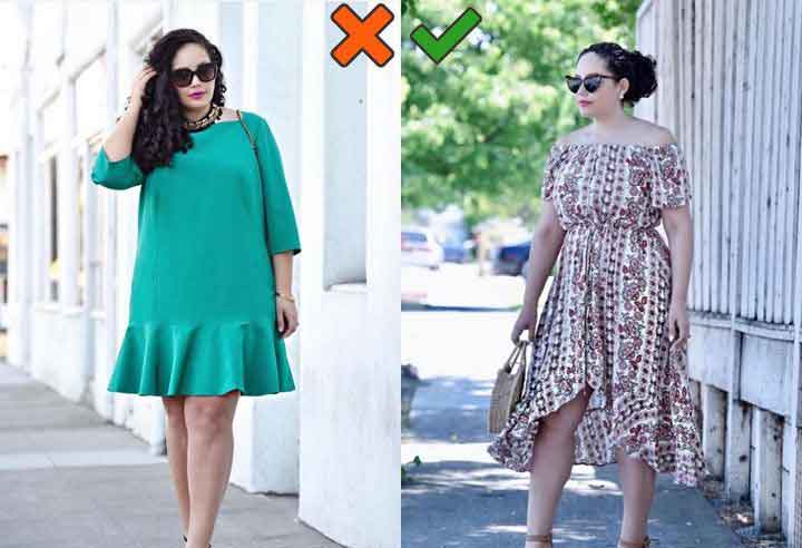 How To Look Skinny For Plus-Size Women-③High waistline highlights the beauty of curves