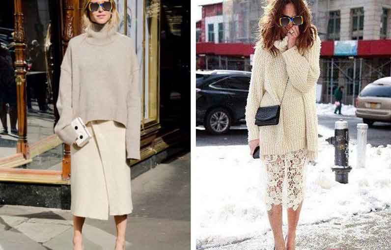 How to wear sweaters-Elegant and ladylike style