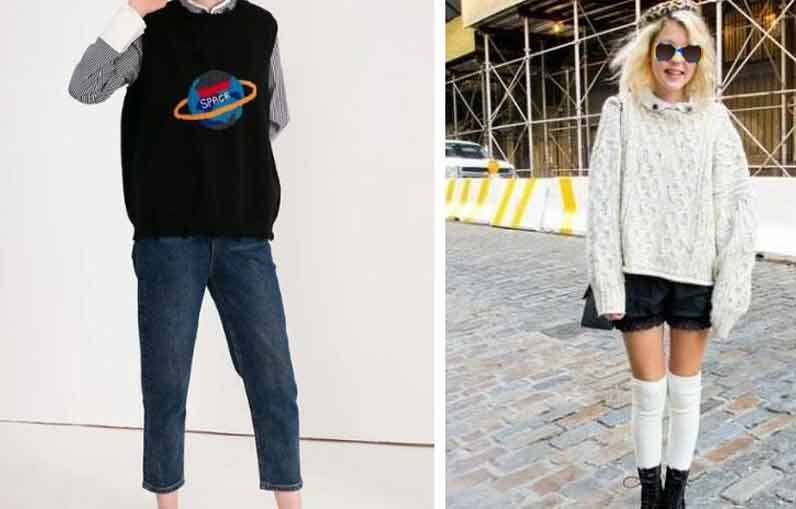 How to wear sweaters-Youthful and playful way to wear