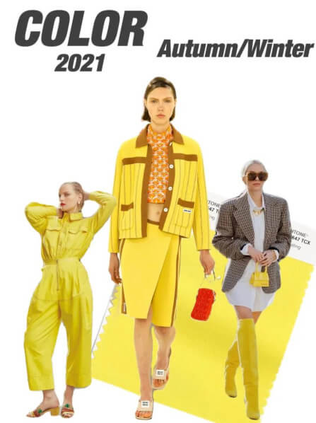 Autumn Winter Latest Colour In Fashion Of 2021-Bright yellow