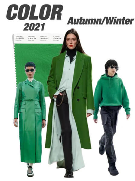 Autumn Winter Latest Colour In Fashion Of 2021-Honey green