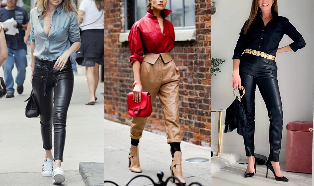How To Wear A Shirt-Shirt-+-leather-pants